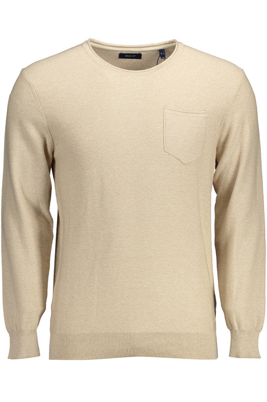 Beige Cotton Sweater