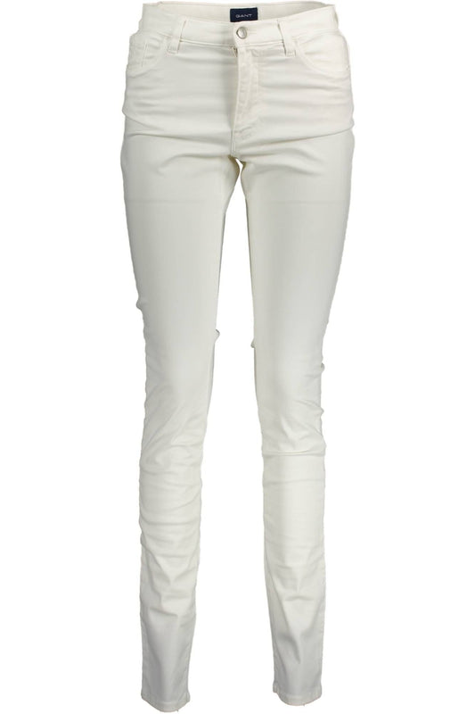 White Cotton Jeans & Pant
