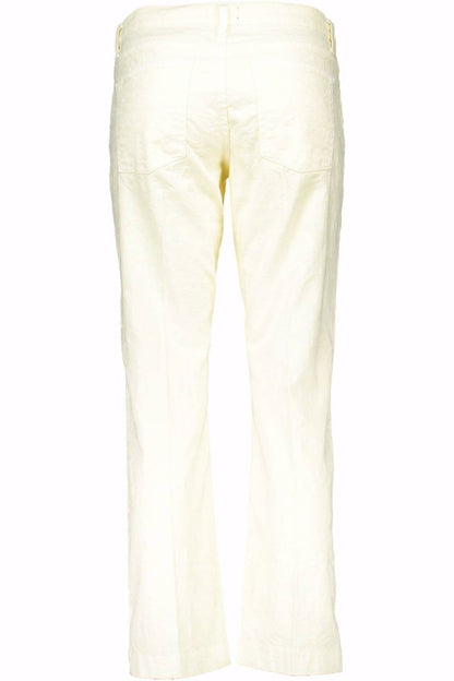White Cotton Jeans & Pant