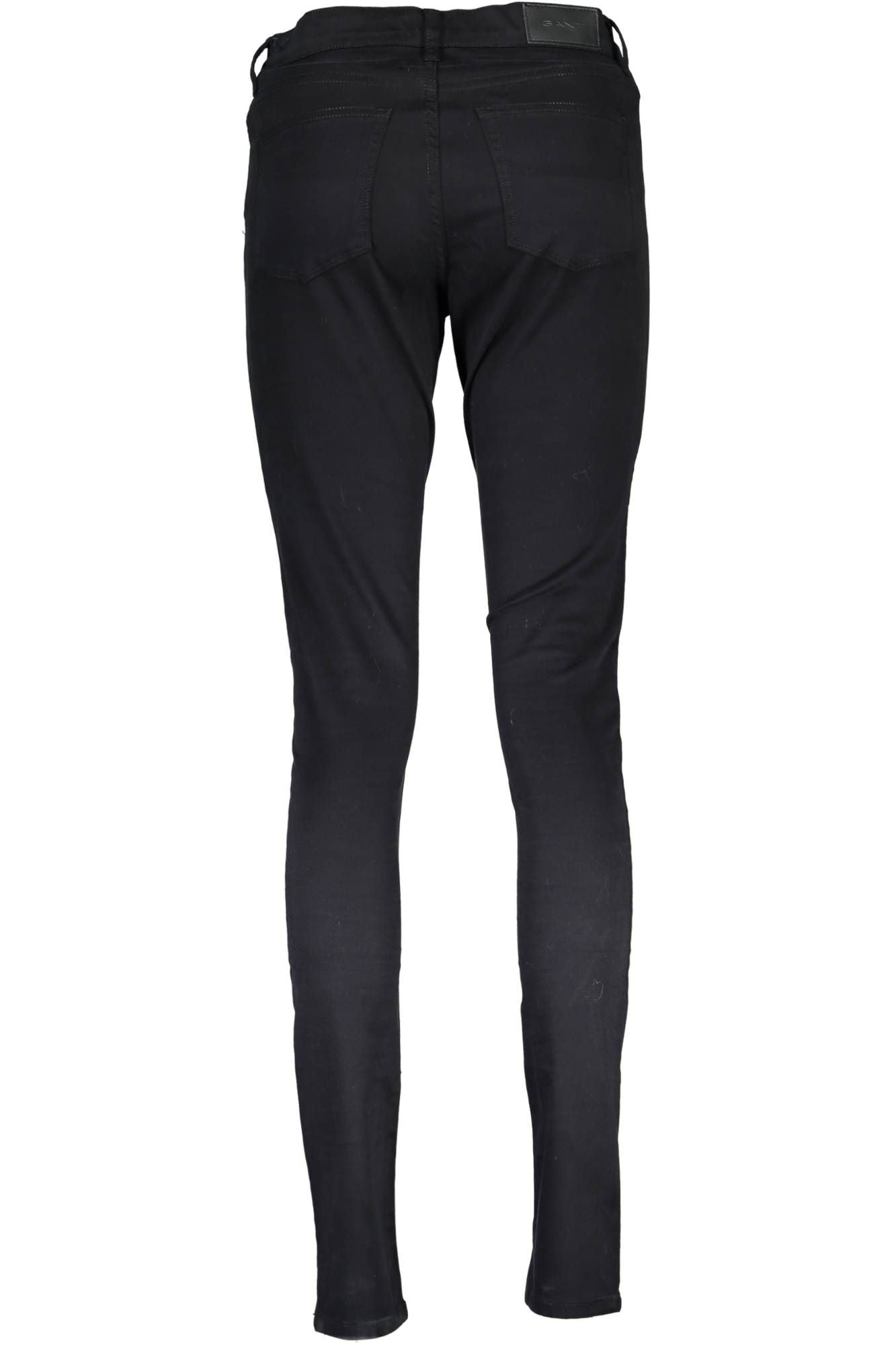 Black Cotton Jeans & Pant