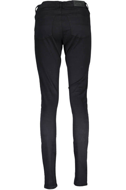 Black Cotton Jeans & Pant