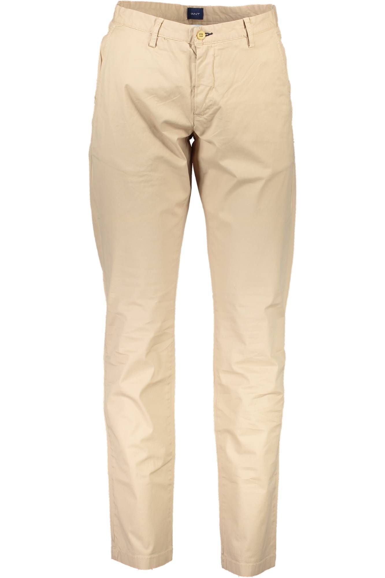 Beige Cotton Jeans & Pant