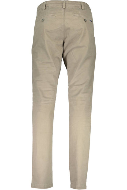 Beige Cotton Jeans & Pant