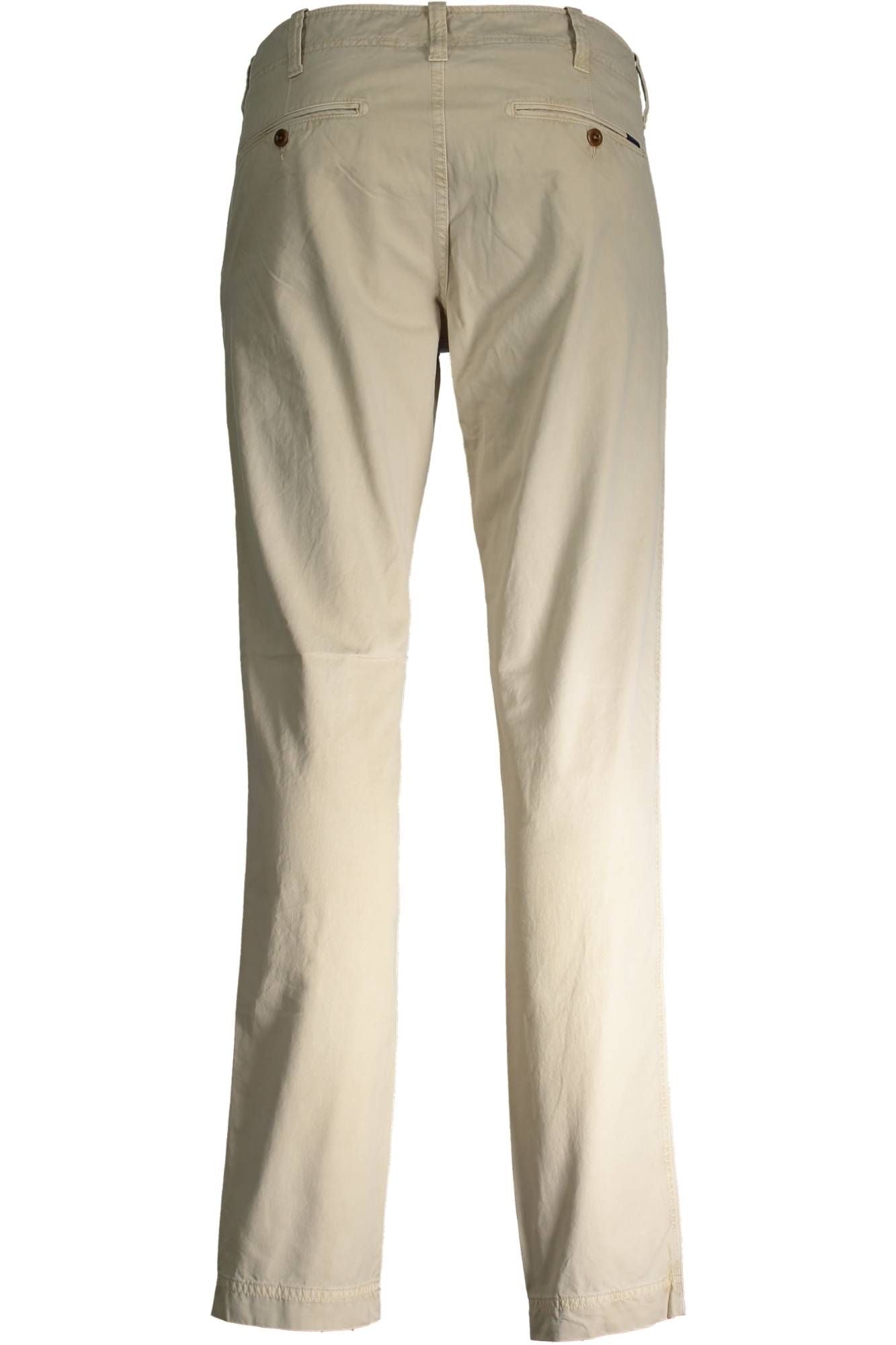 Beige Cotton Jeans & Pant