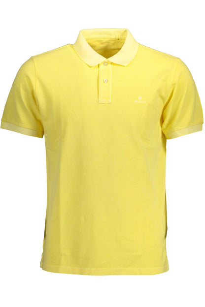 Yellow Cotton Polo Shirt