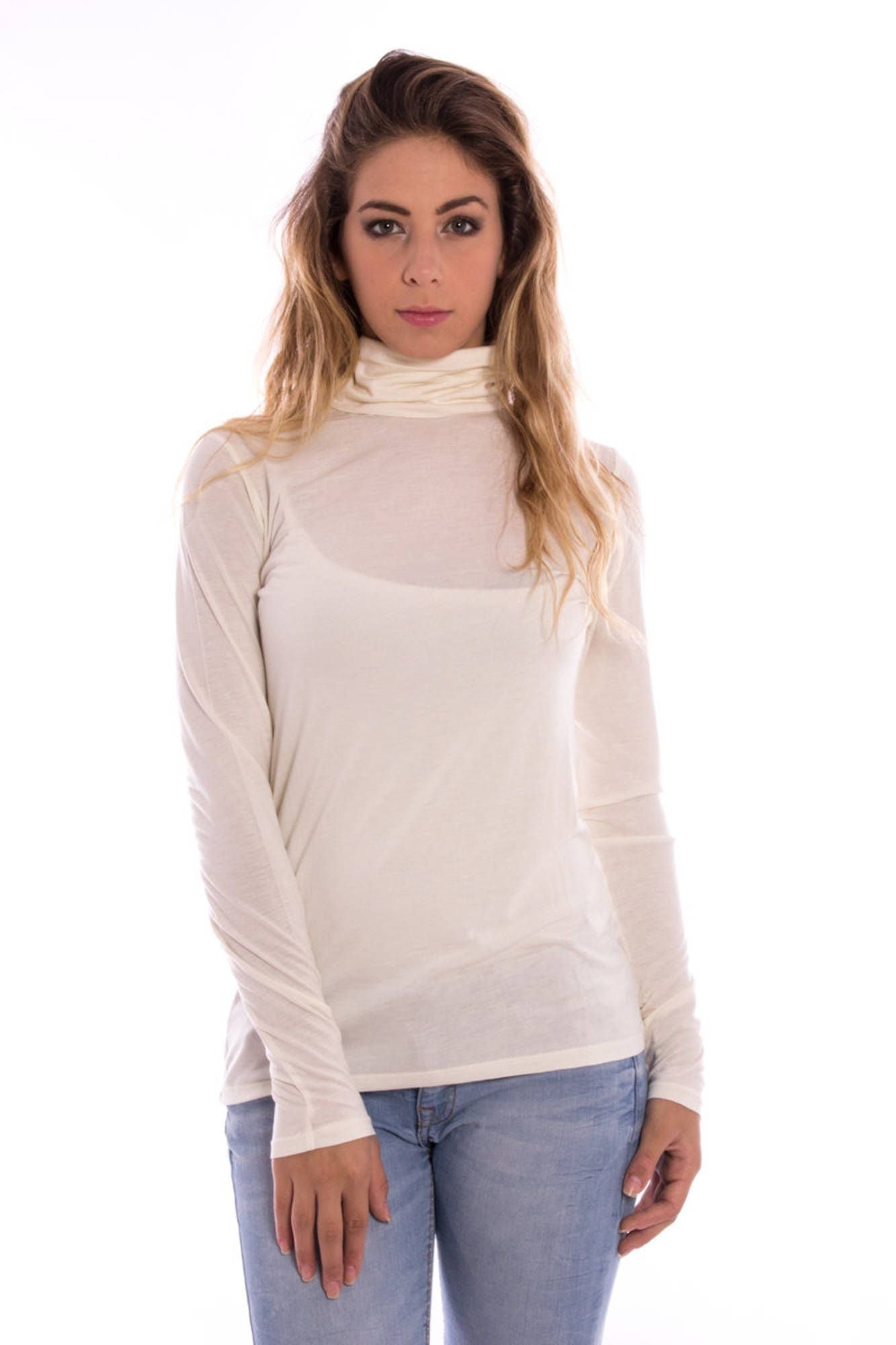 White Wool Tops & T-Shirt