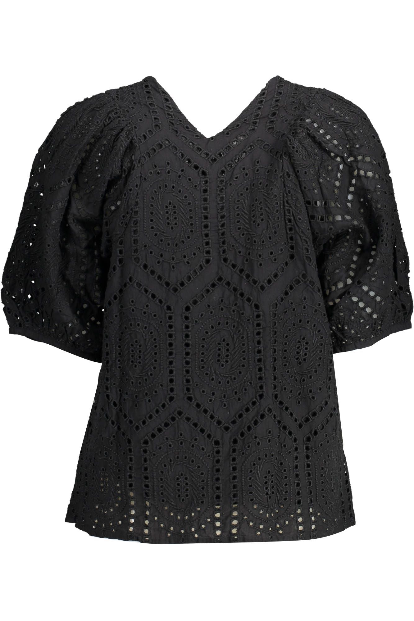 Black Cotton Tops & T-Shirt