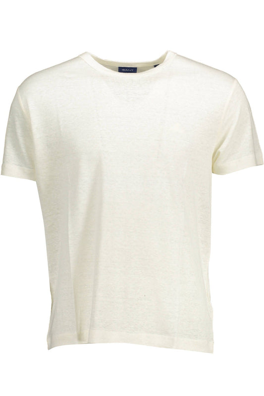 White Linen T-Shirt