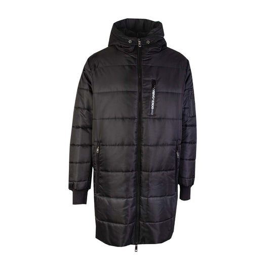 Black  Long Quilted Jacket