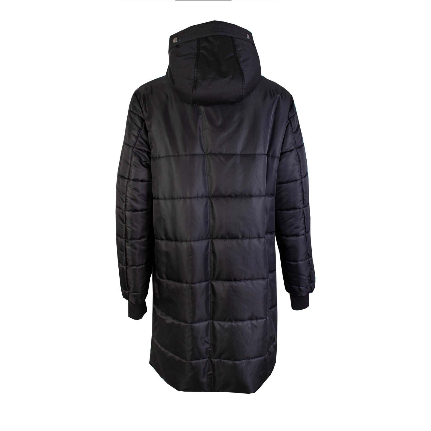 Black  Long Quilted Jacket