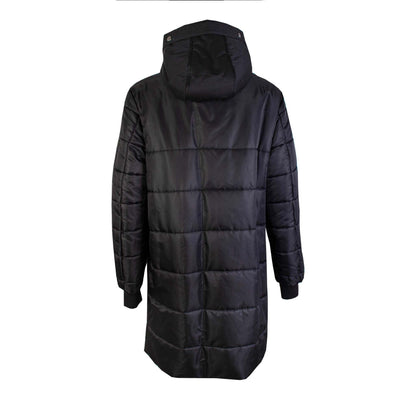 Black  Long Quilted Jacket