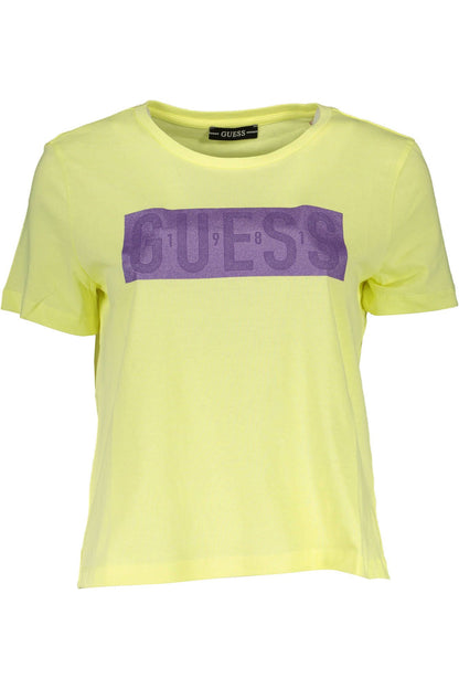 Yellow Cotton Tops & T-Shirt
