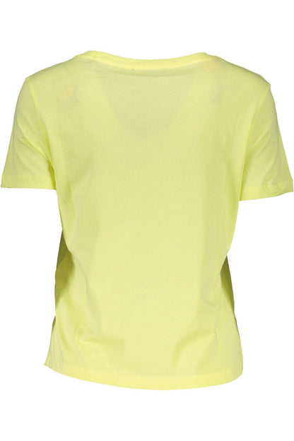 Yellow Cotton Tops & T-Shirt