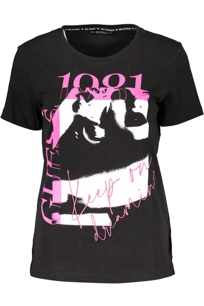 Black Cotton Tops & T-Shirt