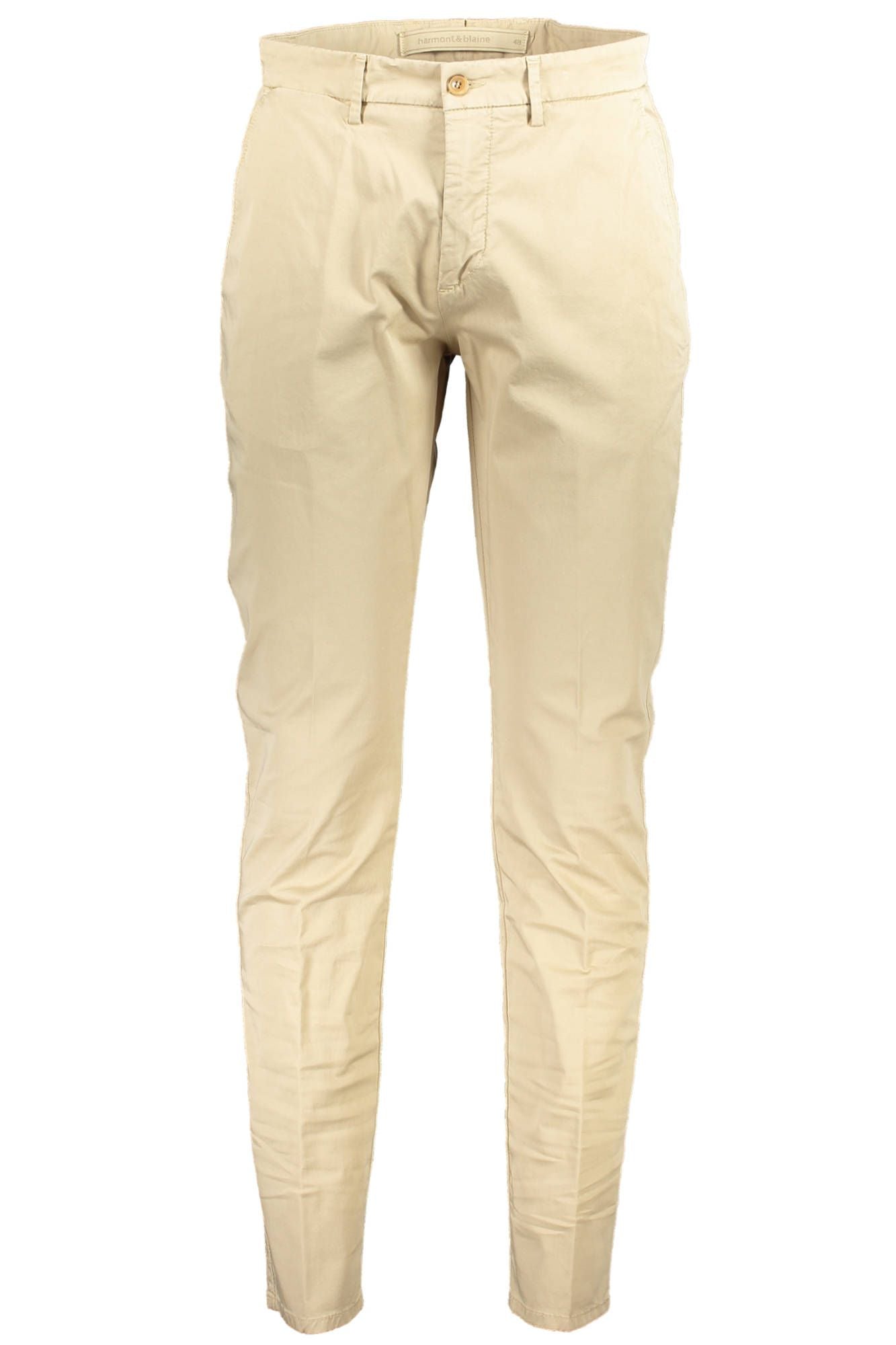 Beige Cotton Jeans & Pant