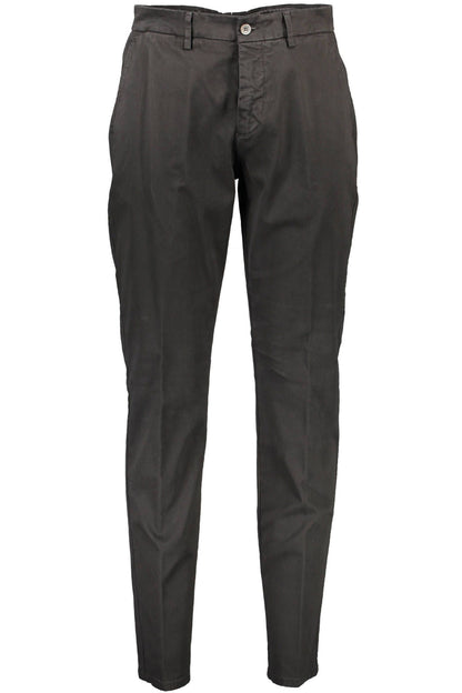 Black Cotton Jeans & Pant