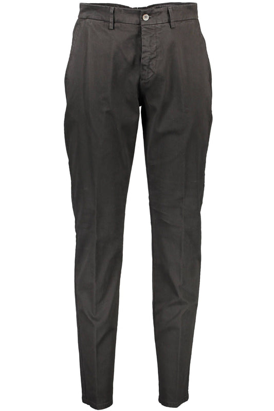 Black Cotton Jeans & Pant