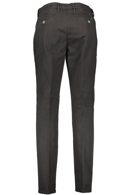 Black Cotton Jeans & Pant