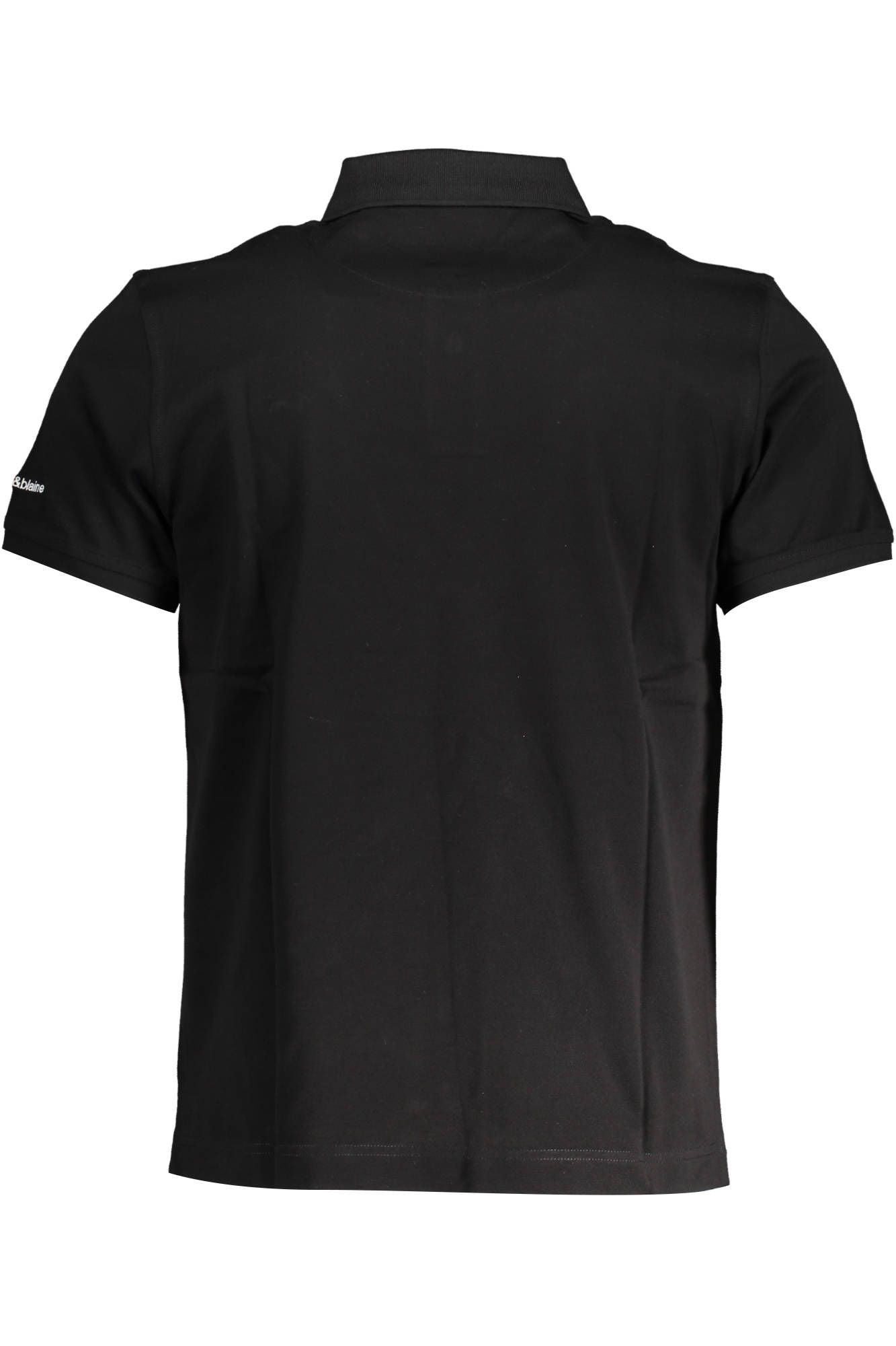 Black Cotton Polo Shirt