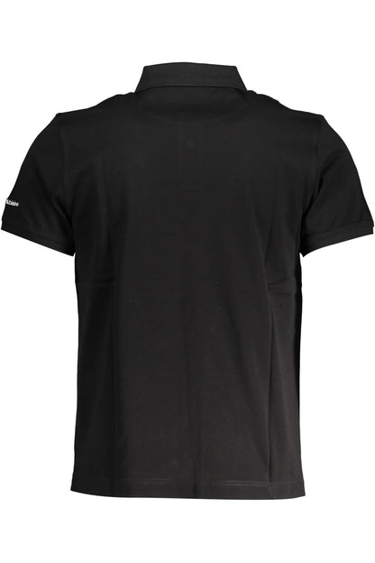 Black Cotton Polo Shirt