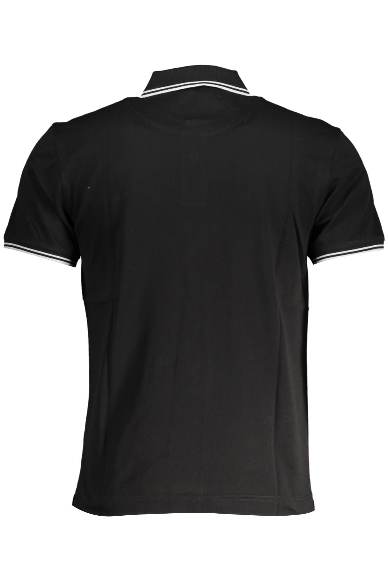 Black Cotton Polo Shirt