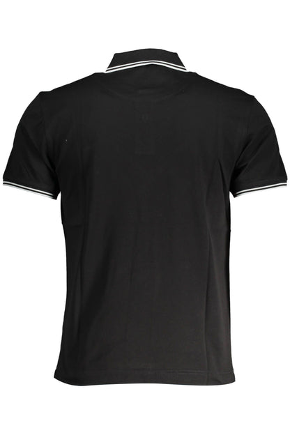 Black Cotton Polo Shirt