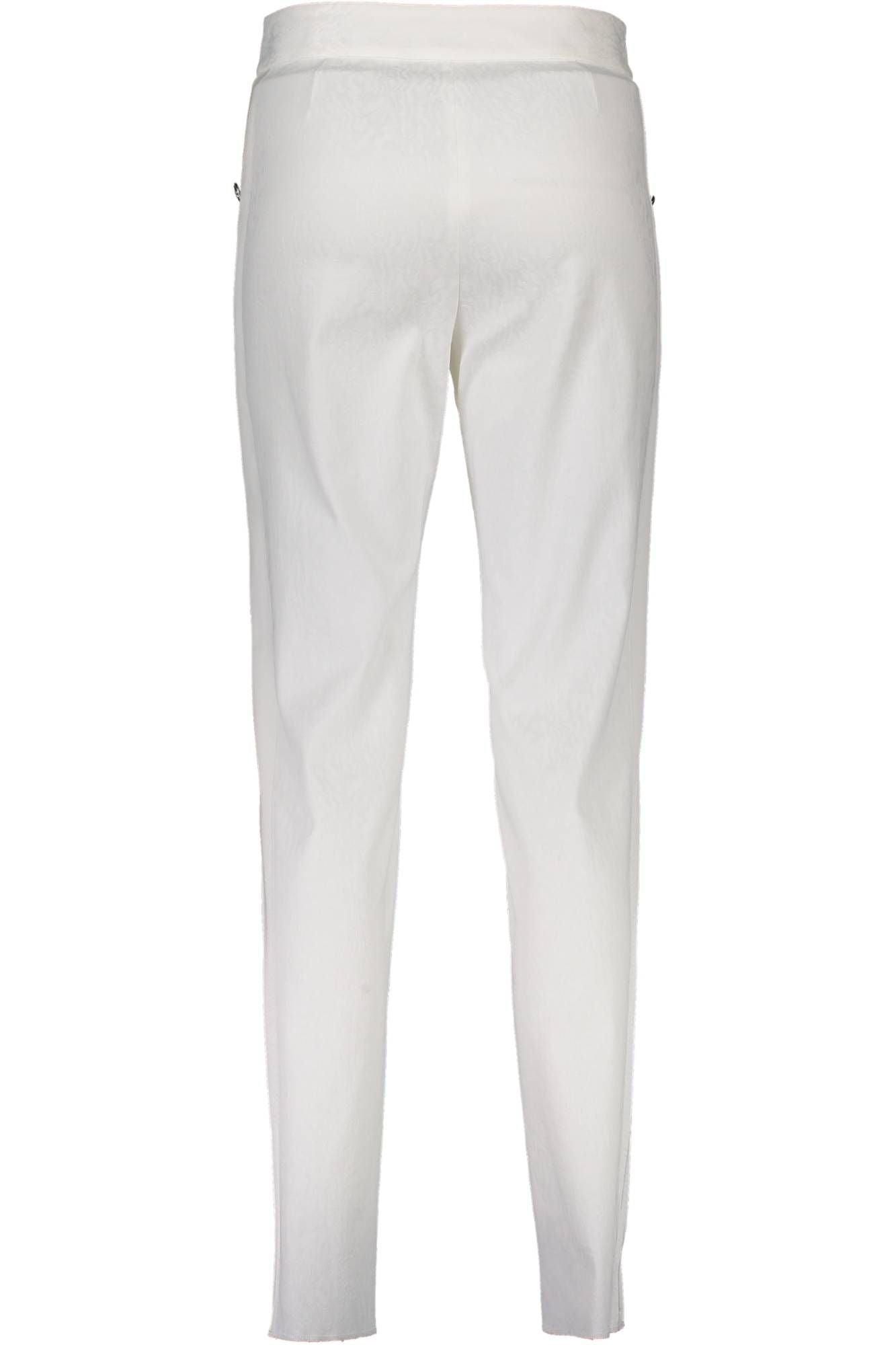 White Polyester Jeans & Pant