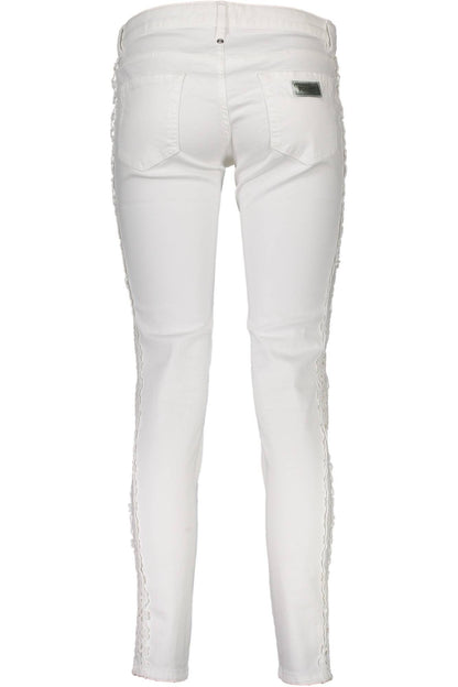 White Cotton Jeans & Pant