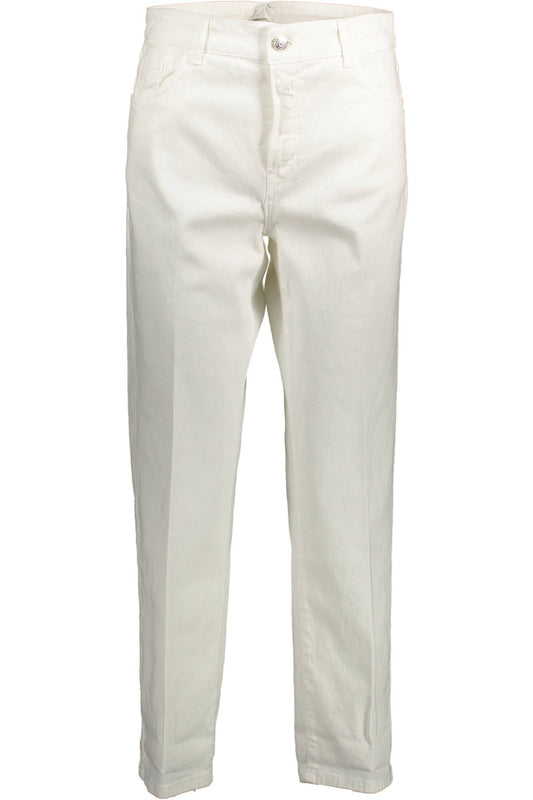 White Cotton Jeans & Pant