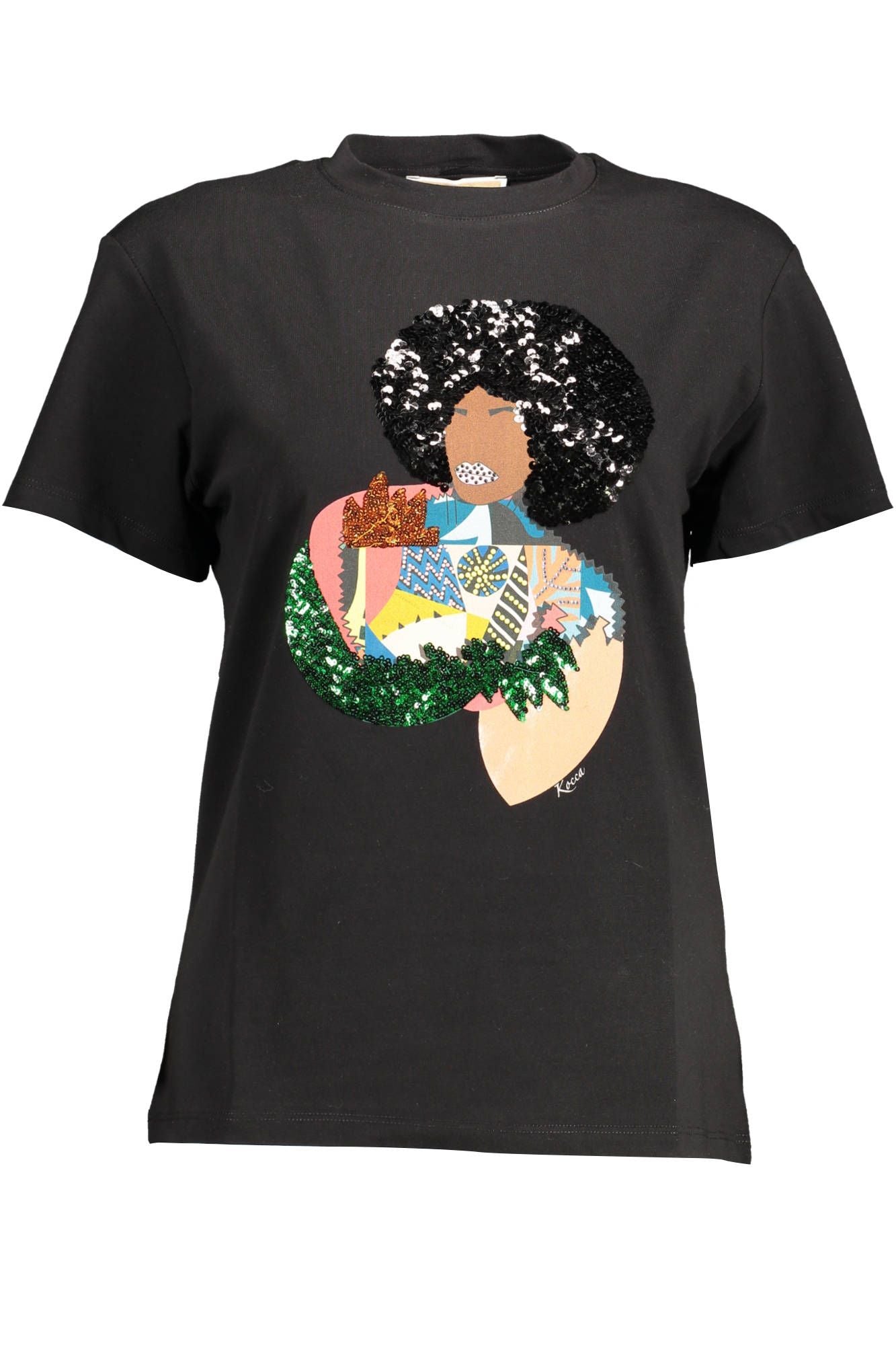 Black Cotton Tops & T-Shirt