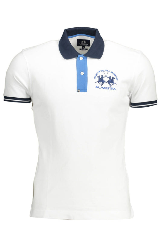 White Cotton Polo Shirt
