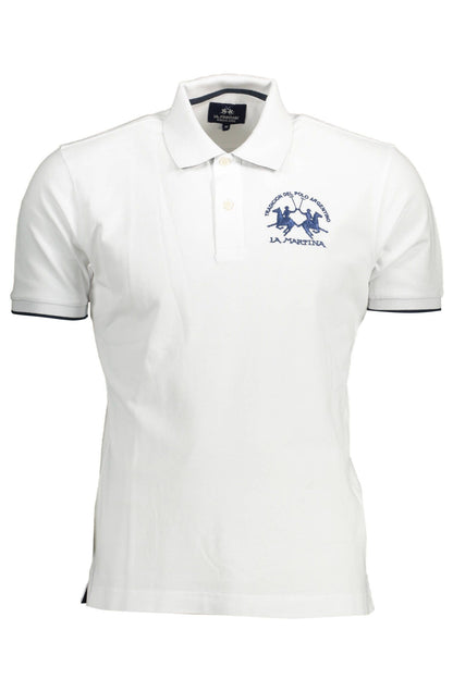 White Cotton Polo Shirt