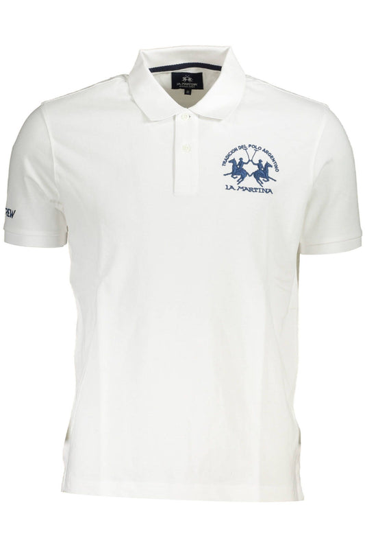 White Cotton Polo Shirt