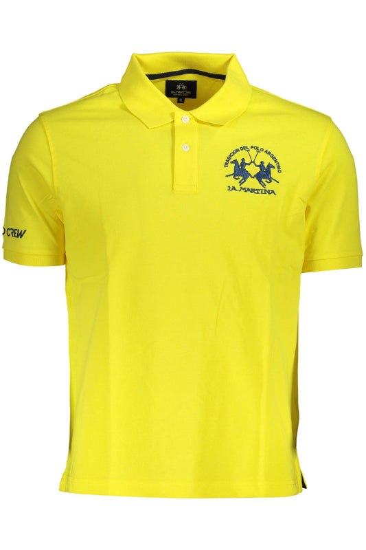 Yellow Cotton Polo Shirt