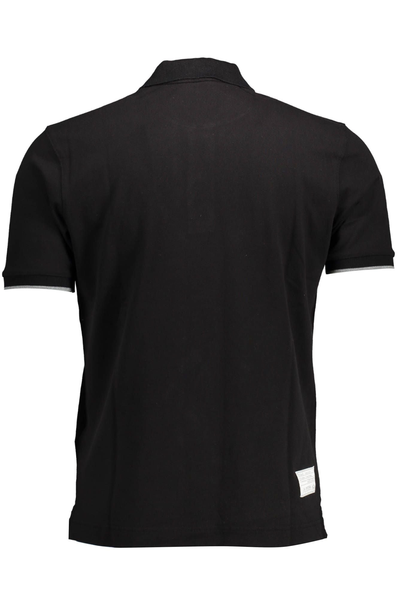 Black Cotton Polo Shirt