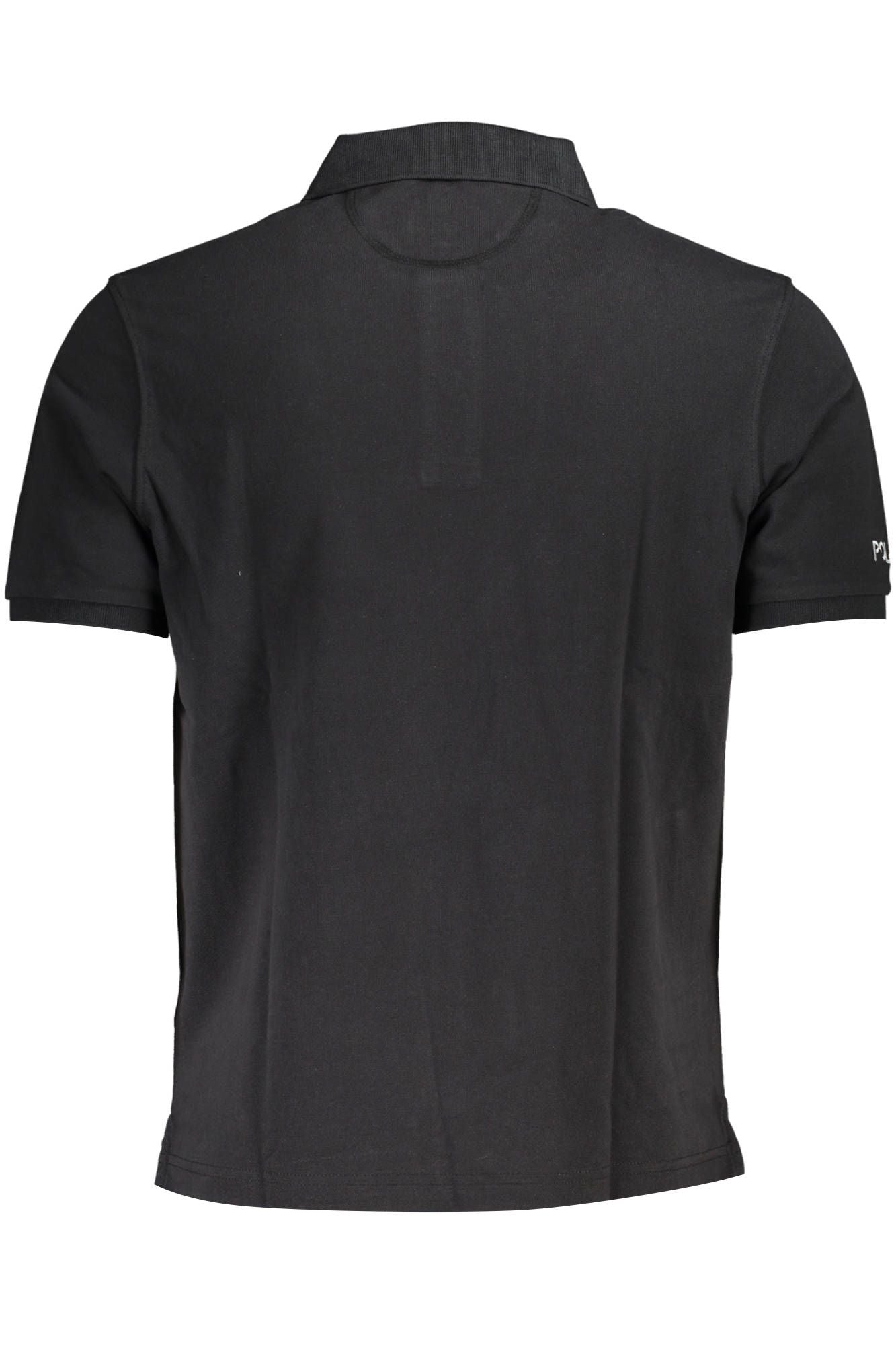 Black Cotton Polo Shirt