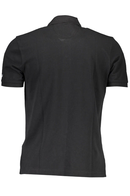 Black Cotton Polo Shirt