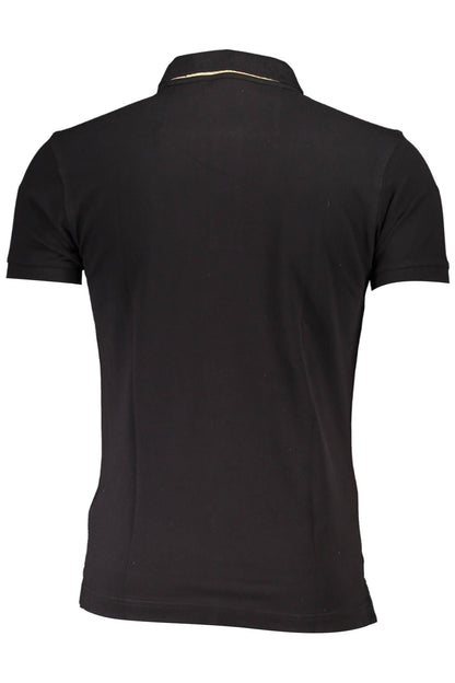 Black Cotton Polo Shirt