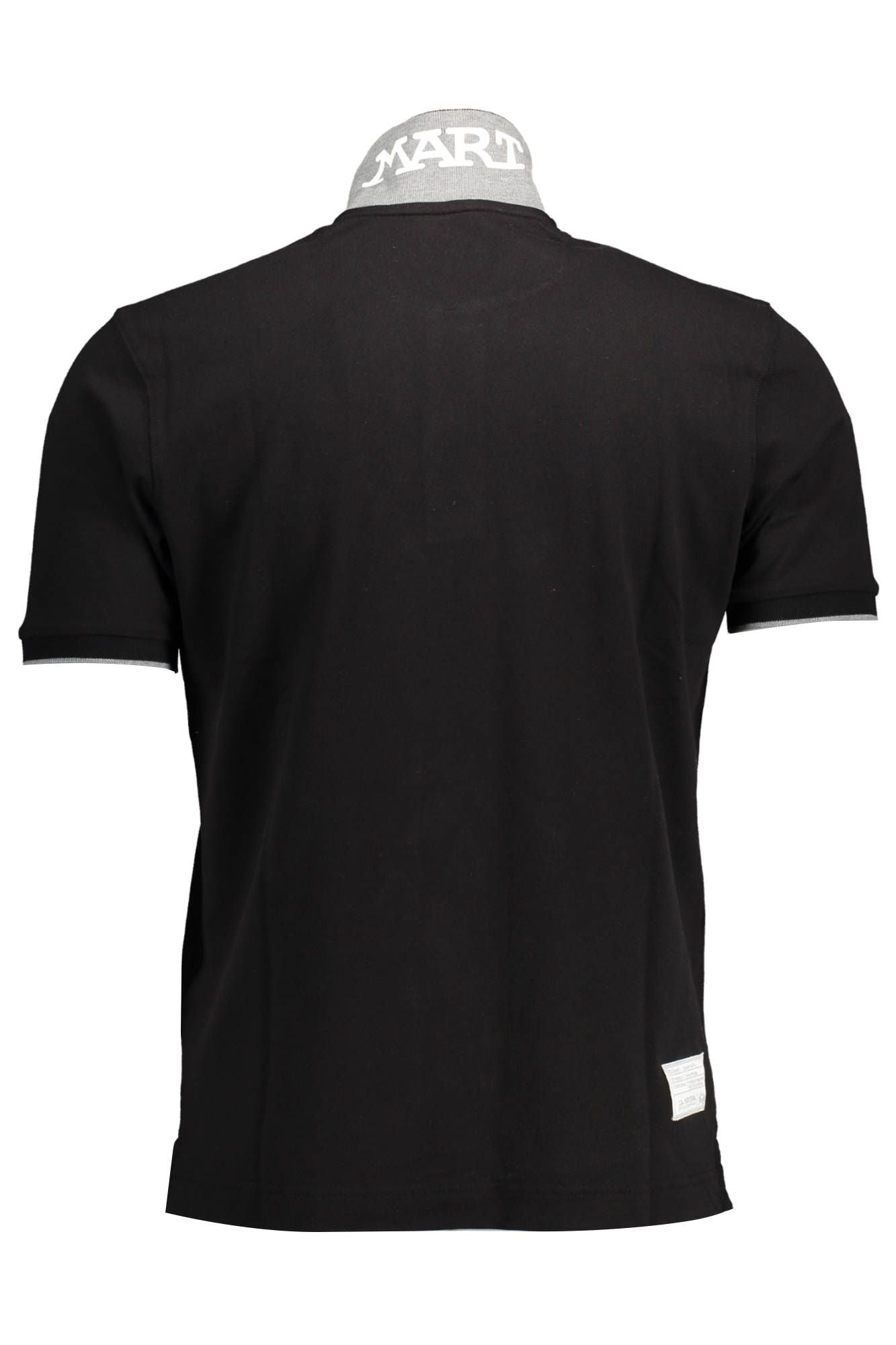 Black Cotton Polo Shirt