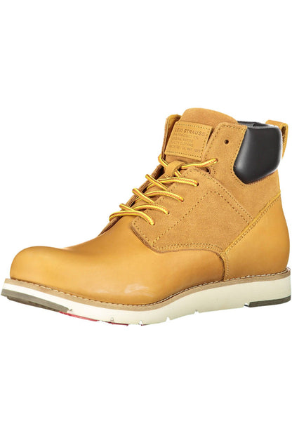 Beige Polyester Boot
