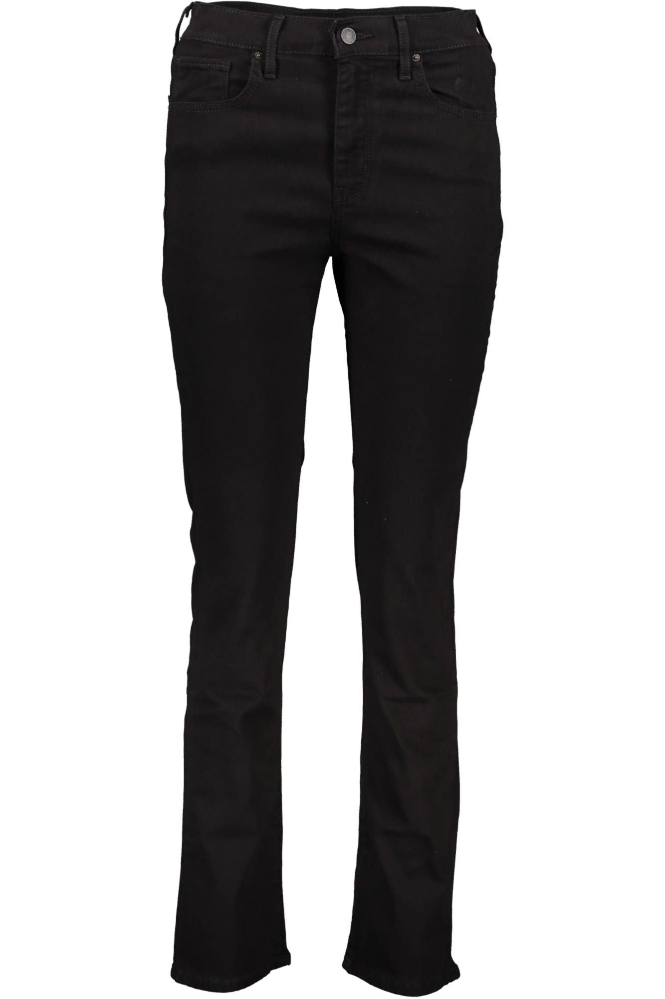Black Cotton Jeans & Pant
