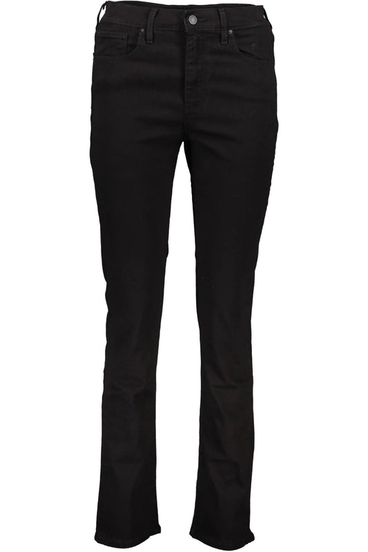 Black Cotton Jeans & Pant