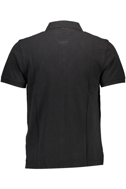 Black Cotton Polo Shirt