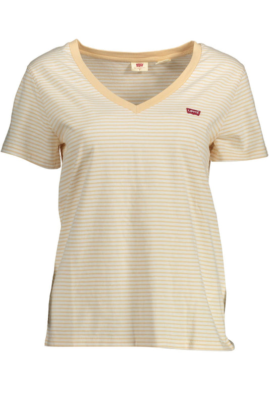 Beige Cotton Tops & T-Shirt