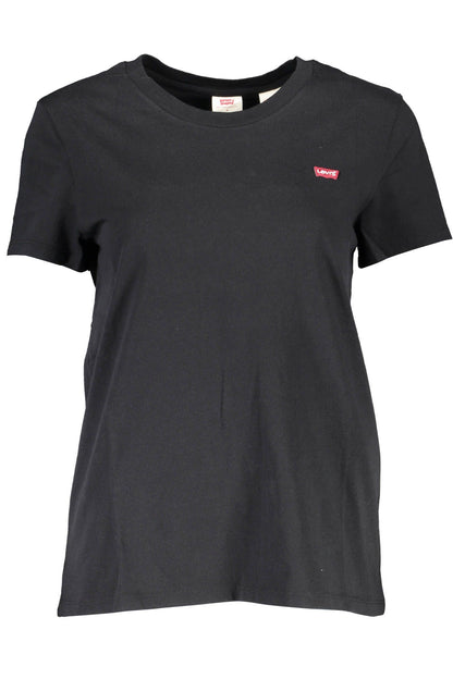 Black Cotton Tops & T-Shirt