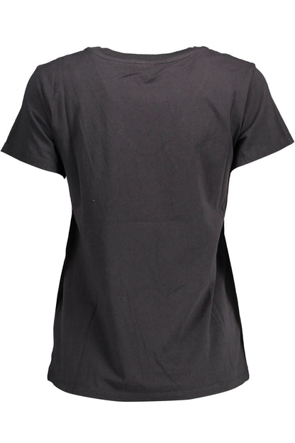 Black Cotton Tops & T-Shirt