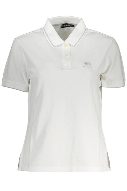 White Cotton Polo Shirt