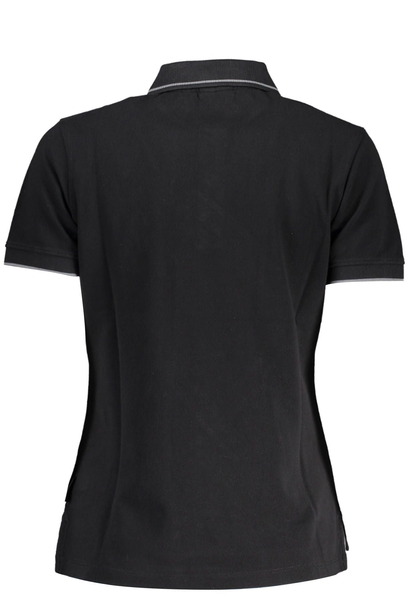 Black Cotton Polo Shirt