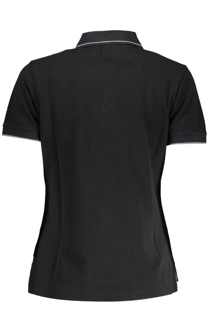 Black Cotton Polo Shirt
