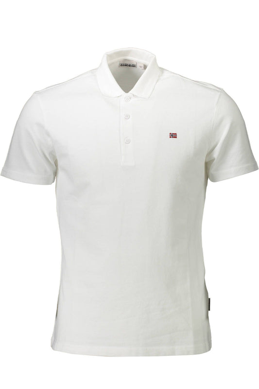 White Cotton Polo Shirt